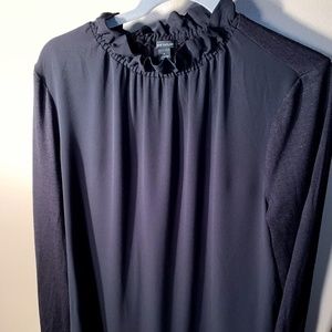 Ann Taylor mixed media blouse